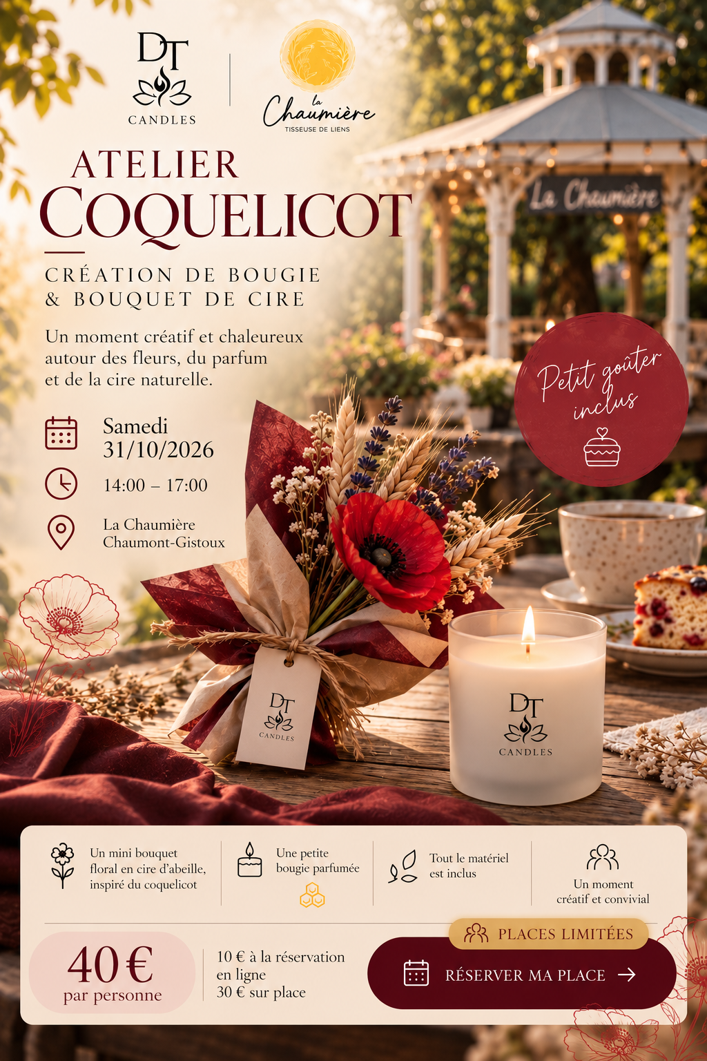 ATELIER COQUELICOT — Réservation