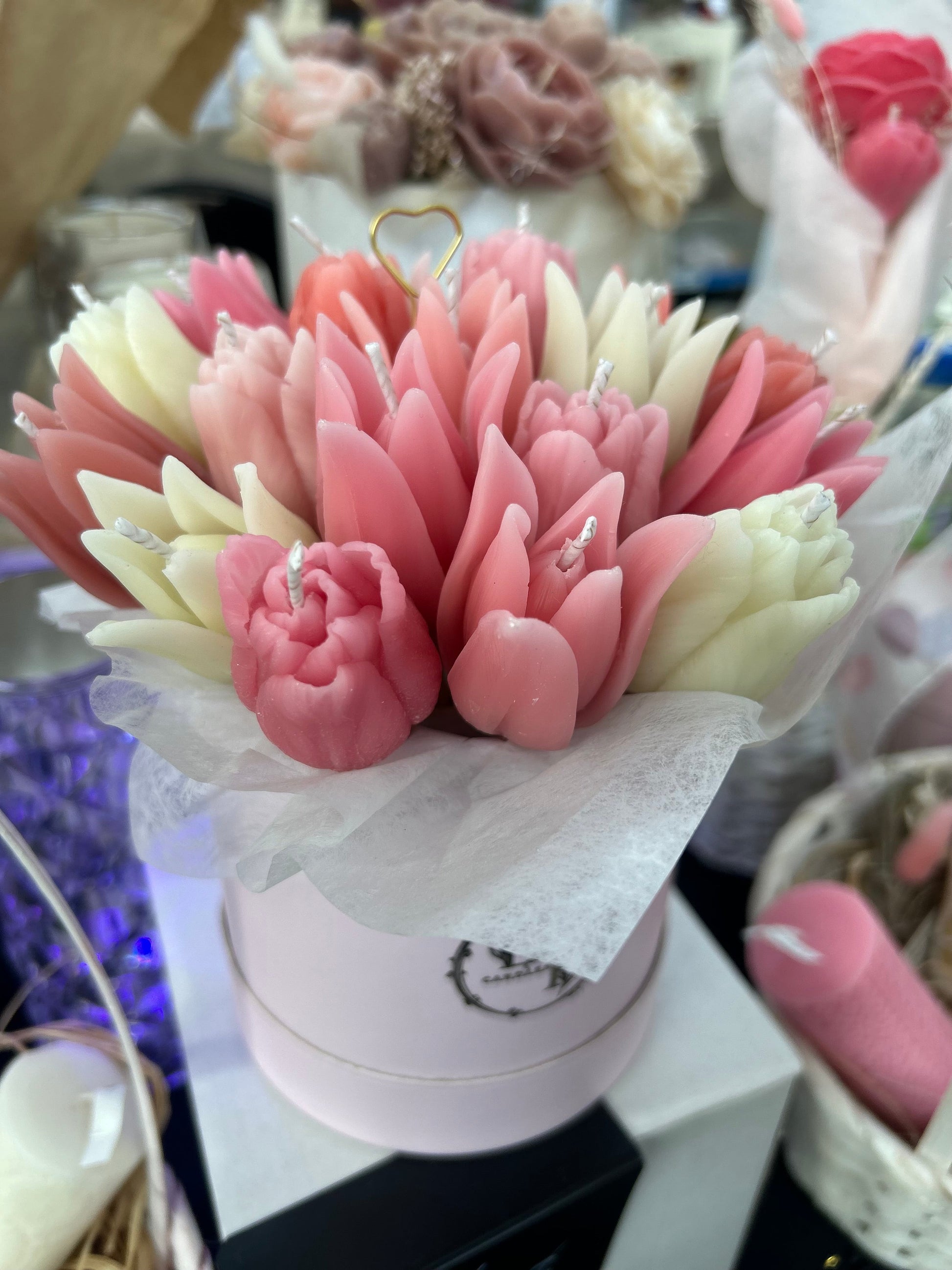 Tulip Bloom – Bouquet de Bougies Tulipes en Cire d’Abeille DT Candles