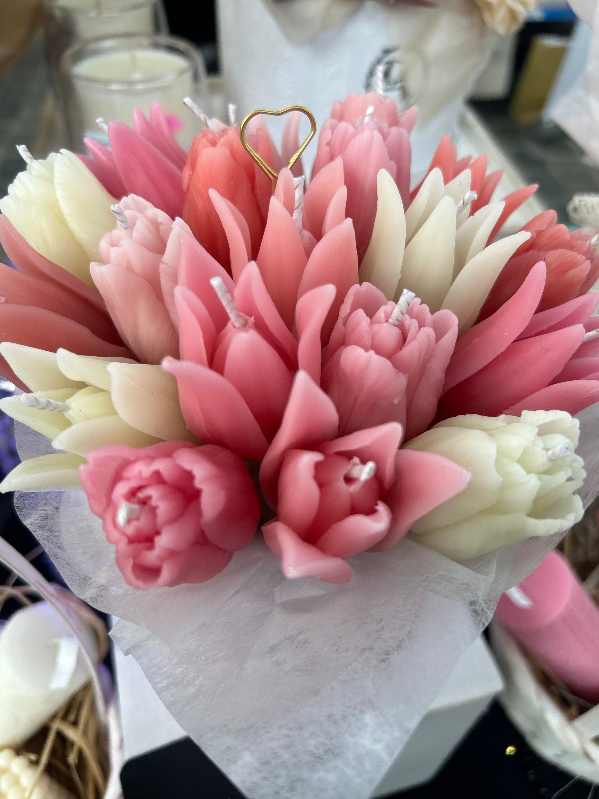 Tulip Bloom – Bouquet de Bougies Tulipes en Cire d’Abeille DT Candles