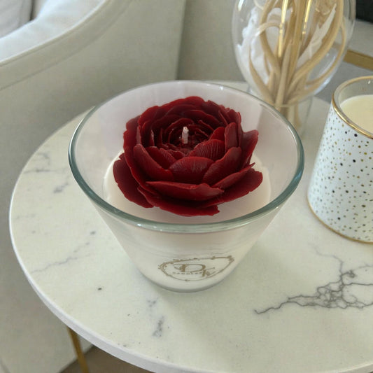 Rose Signature – Bougie décorative parfumée DT Candles