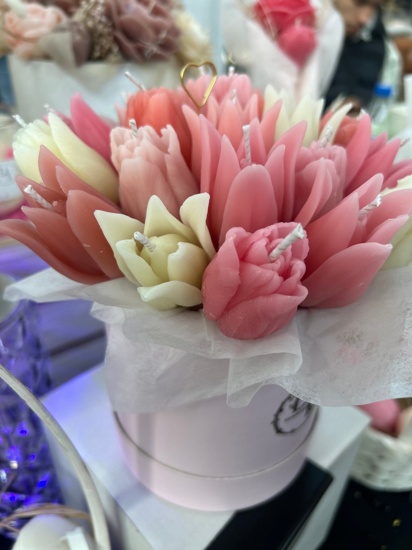 Tulip Bloom – Bouquet de Bougies Tulipes en Cire d’Abeille DT Candles