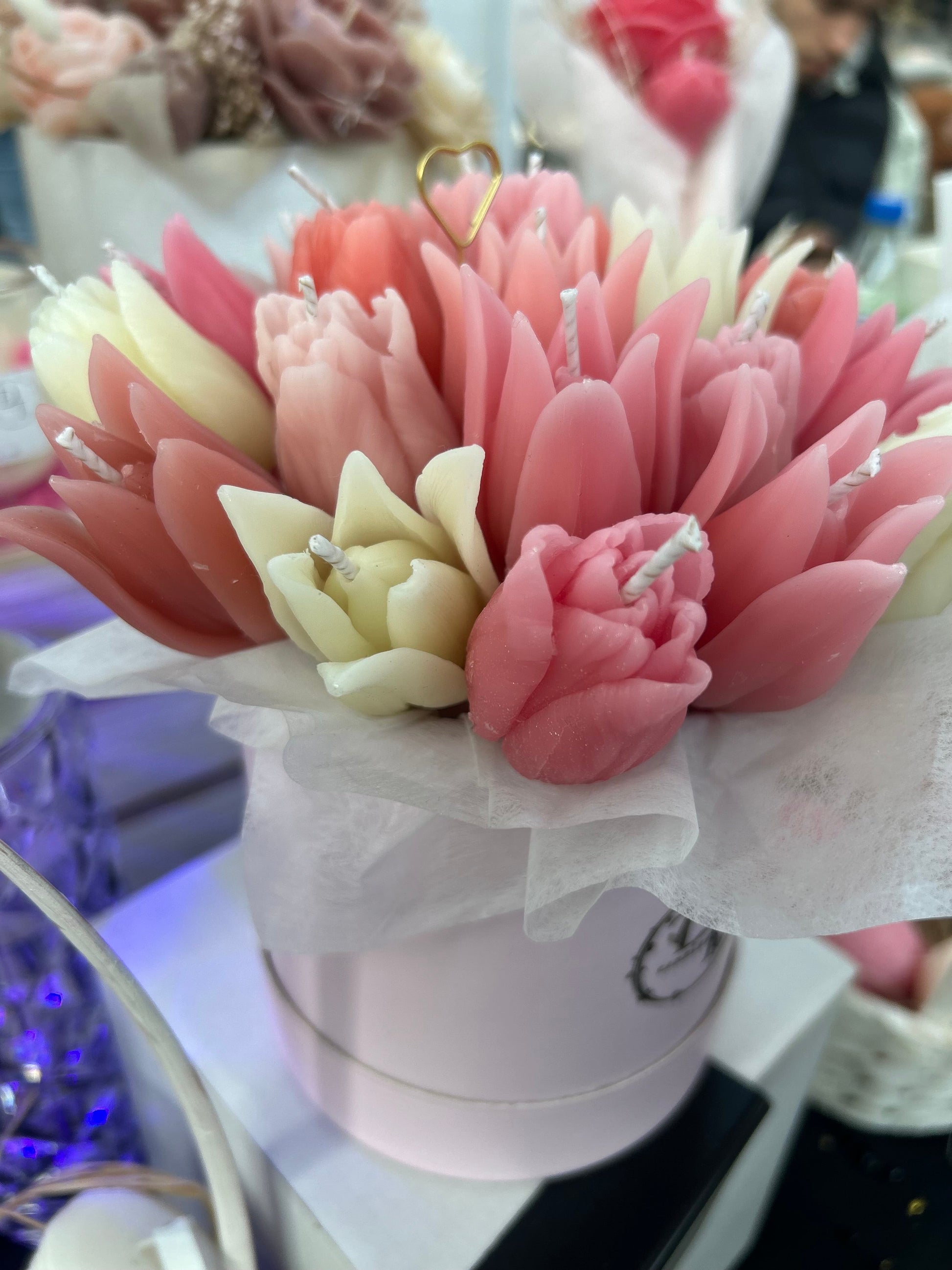 Tulip Bloom – Bouquet de Bougies Tulipes en Cire d’Abeille DT Candles