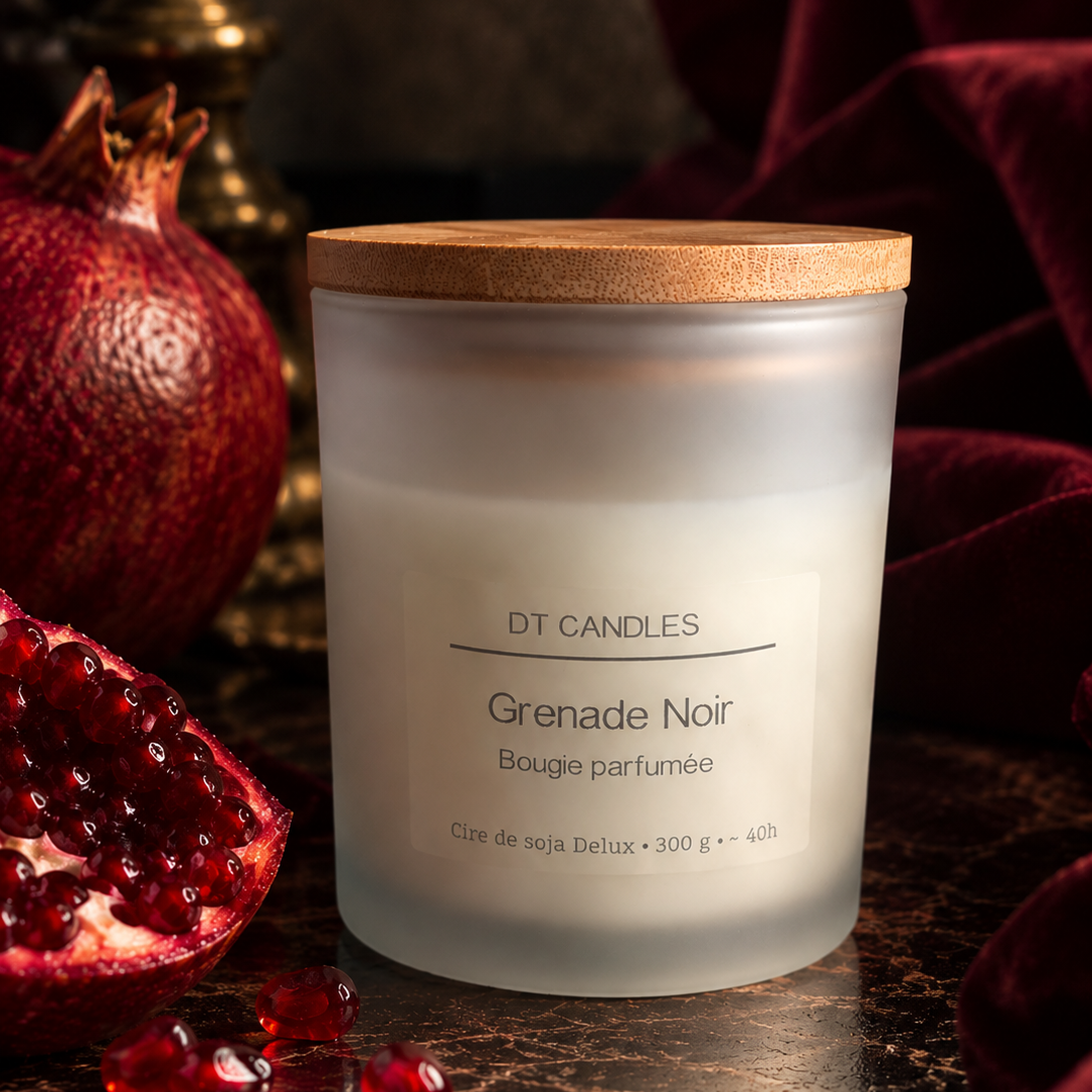 Bougie parfumée Grenade Noir DT Candles