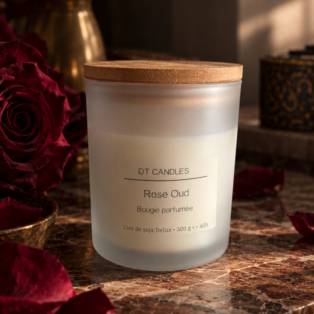 Bougie parfumée Rose Oud DT Candles