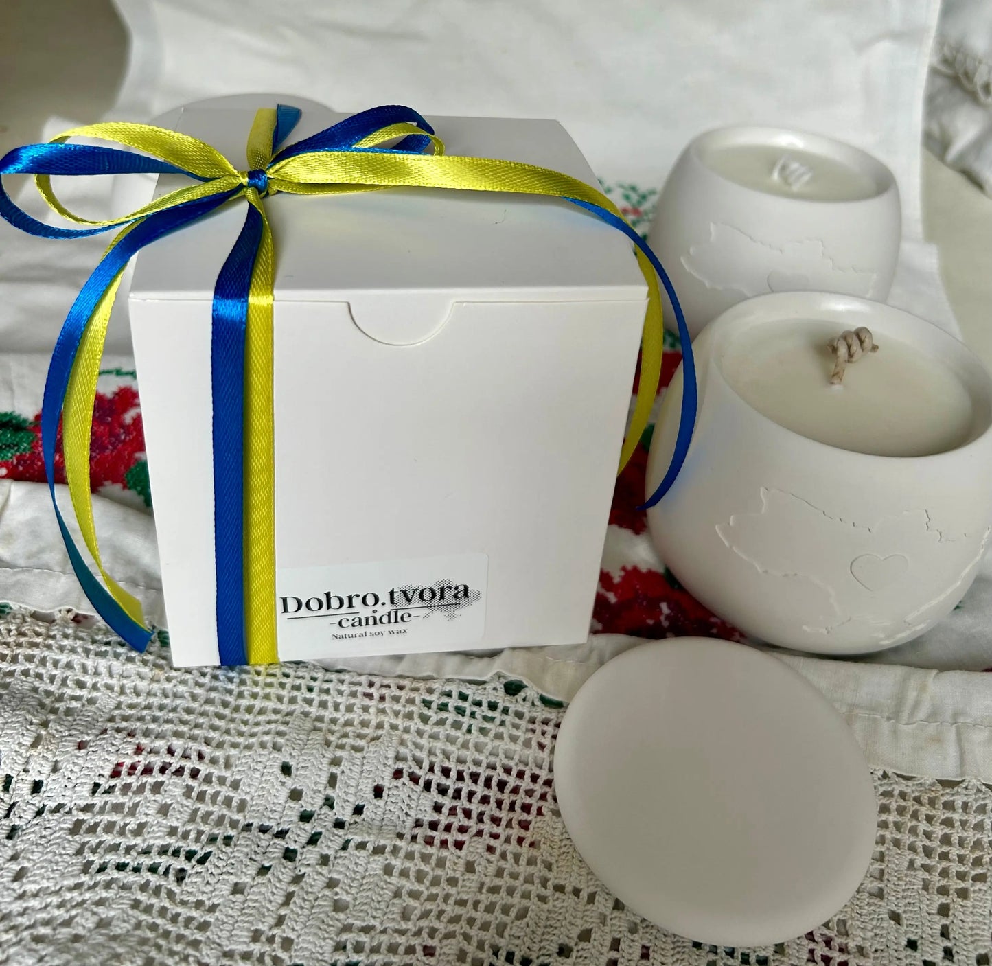 Heart of Ukraine – Symbolic Scented Candle - DT Candles