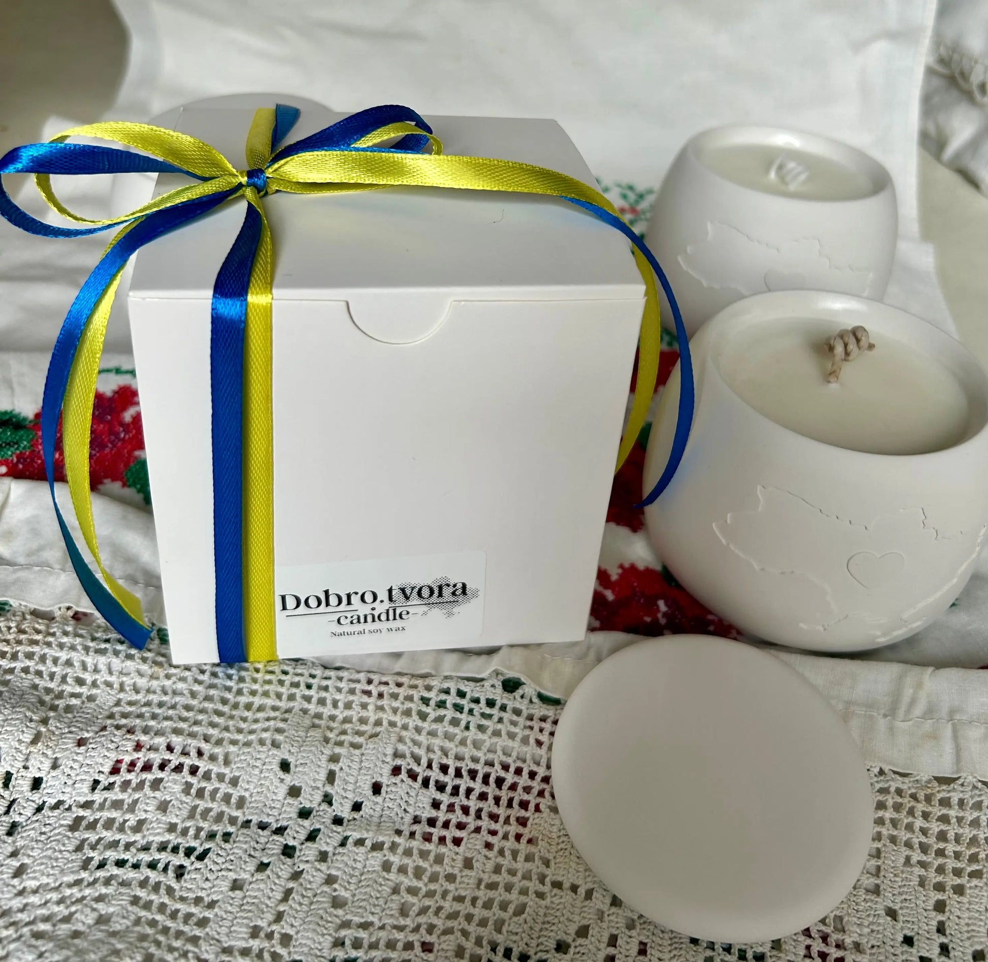 Heart of Ukraine – Symbolic Scented Candle - DT Candles