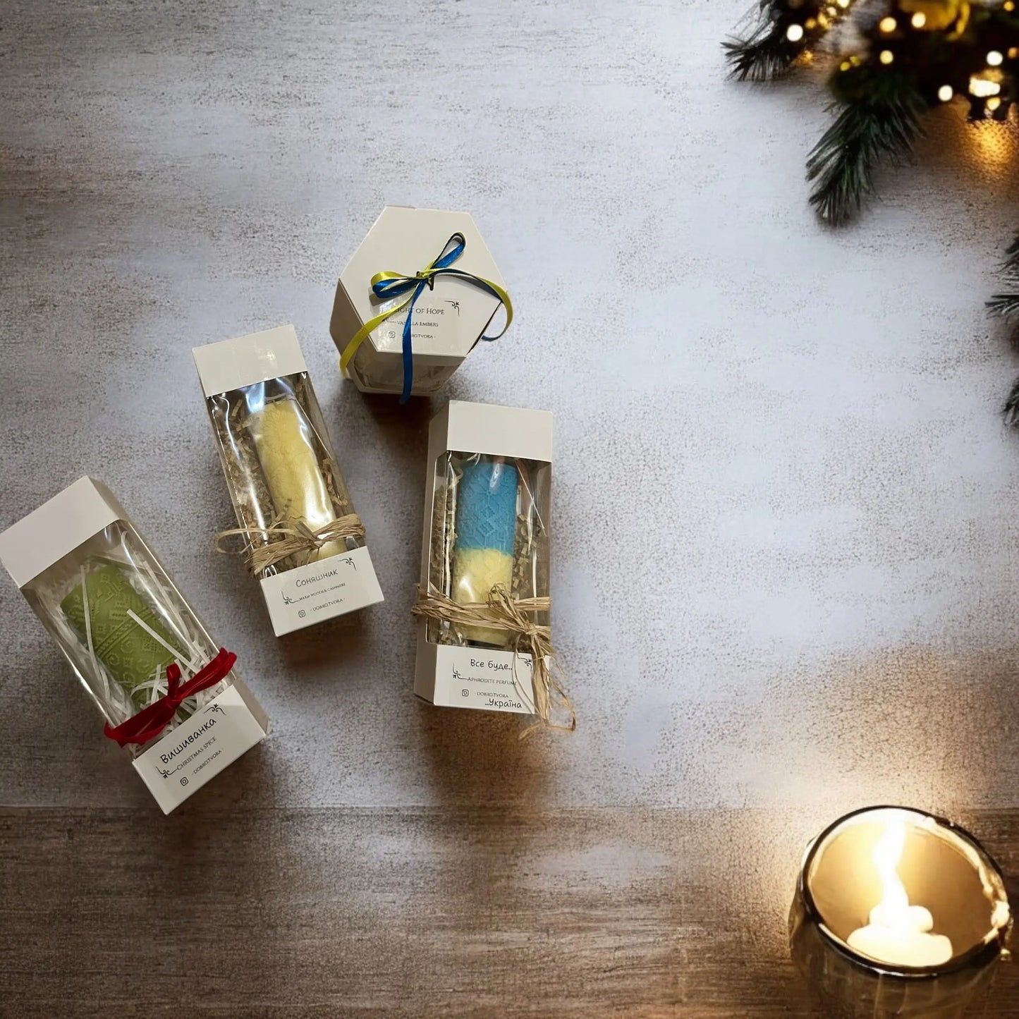 Embroidered Glow – Handcrafted Scented Candle - DT Candles